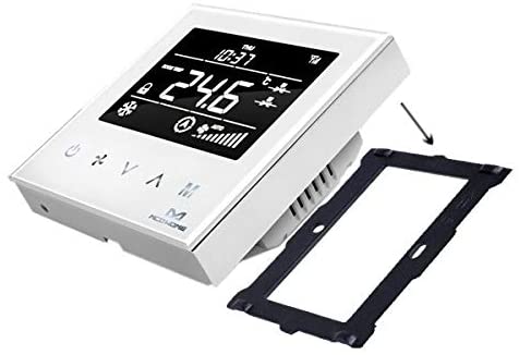 Renov8 Termostato Smart Wi-Fi con LCD a colori per fan-coil a 2/4 tubi  compatibile con scatola 503